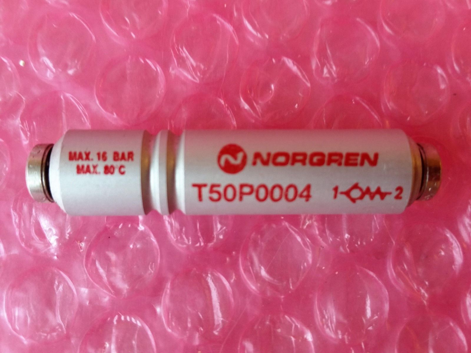 Norgren T50P0004 4mm Push in Non Return Valve