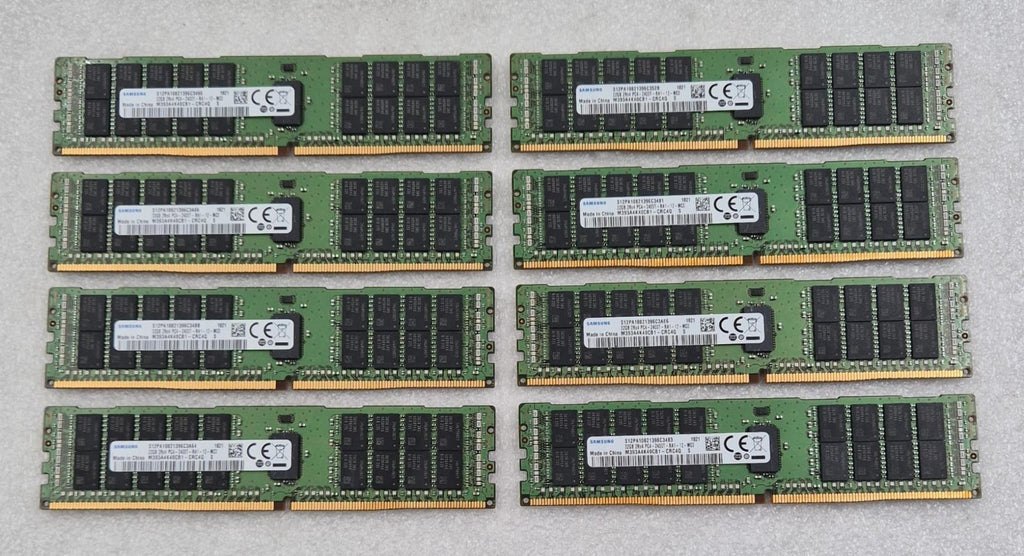 [LOT 8 PCS] SAMSUNG 32GB 2Rx4 PC4-2400T M393A4K40CB1-CRC4Q DDR4 RAM