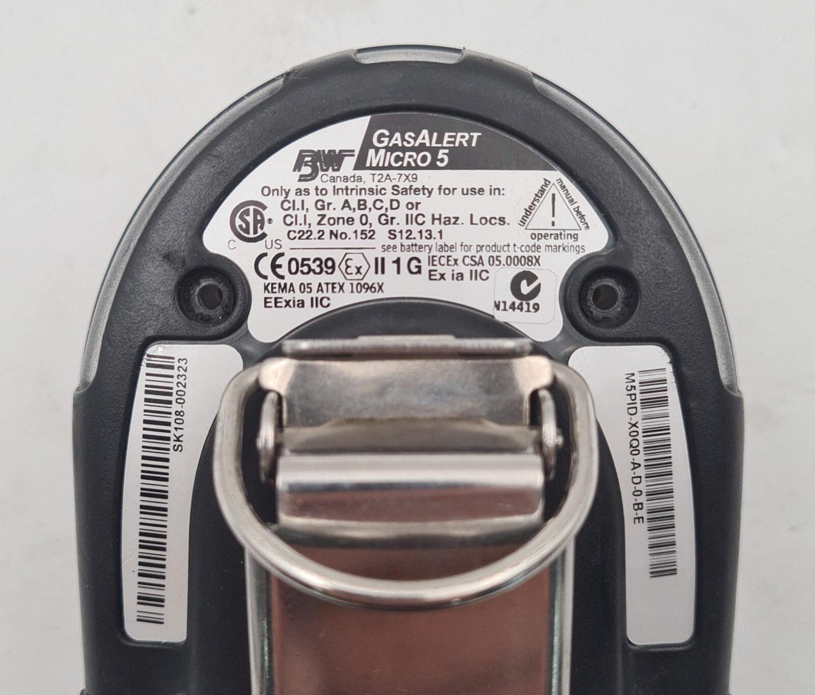 FOR PARTS - BW GASALERTMICRO 5 PID Gas Monitor W/ CHARGER M5-C01