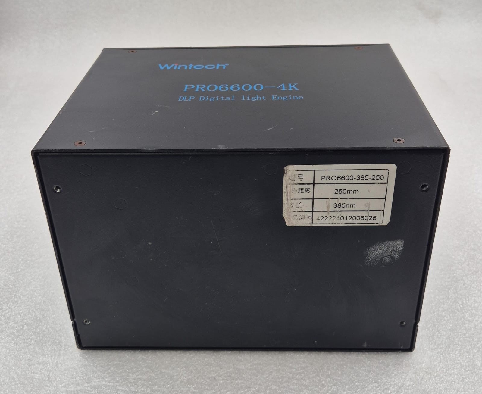 Wintech PRO6600-4K 250mm 385nm DLP Digital Light Engine PROJECTOR for STRATASYS