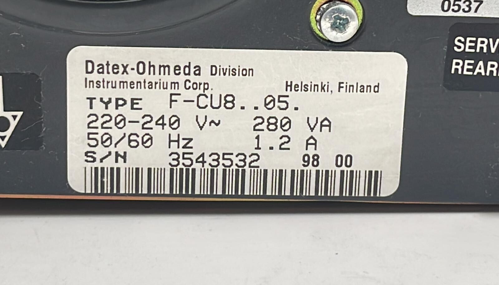 Datex-Ohmeda F-CUB..05. Power Supply