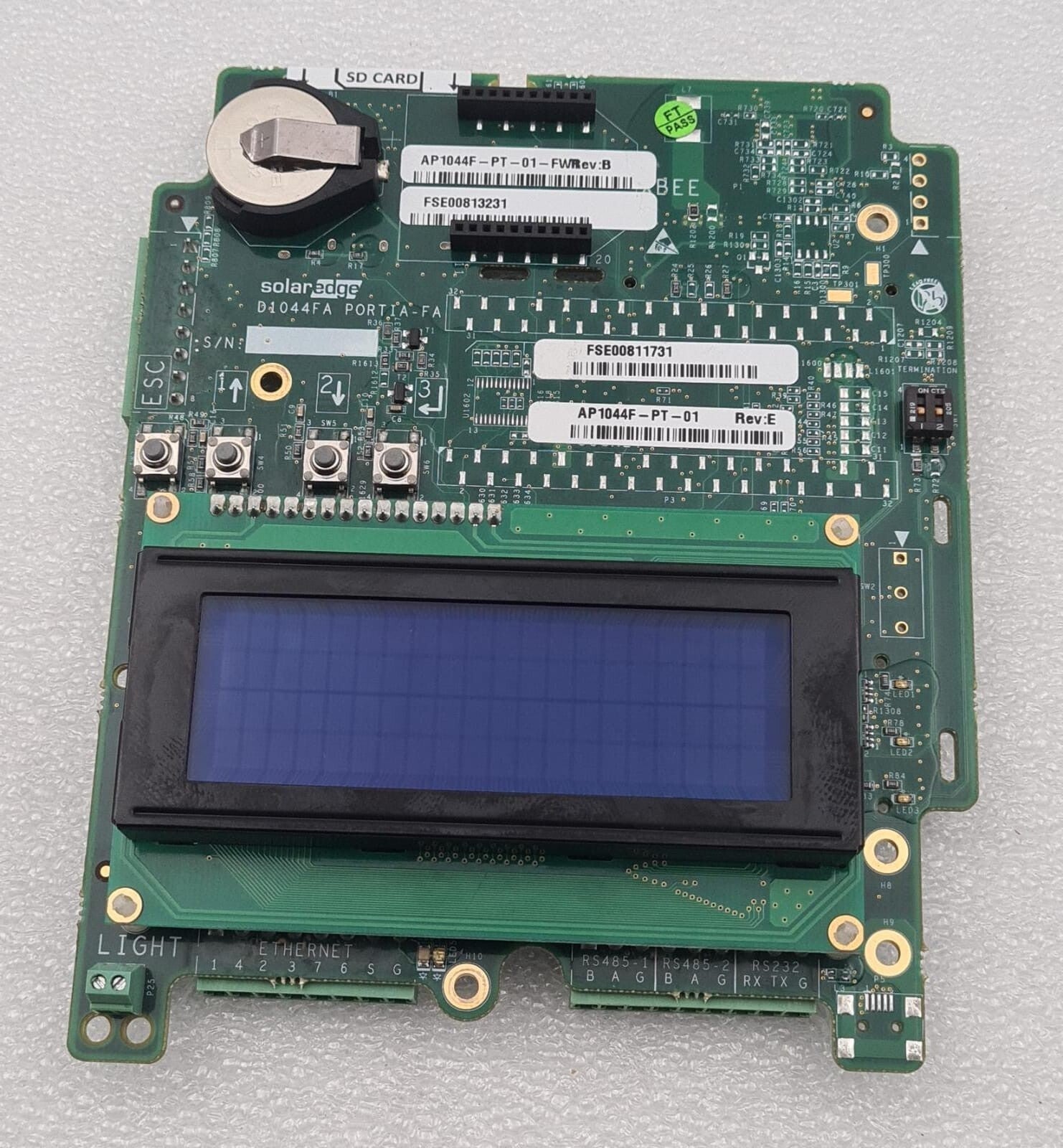 Solaredge D1044FA PORTIA-FA AP1044F-PT-01 Inverter Card & LCD Display Module