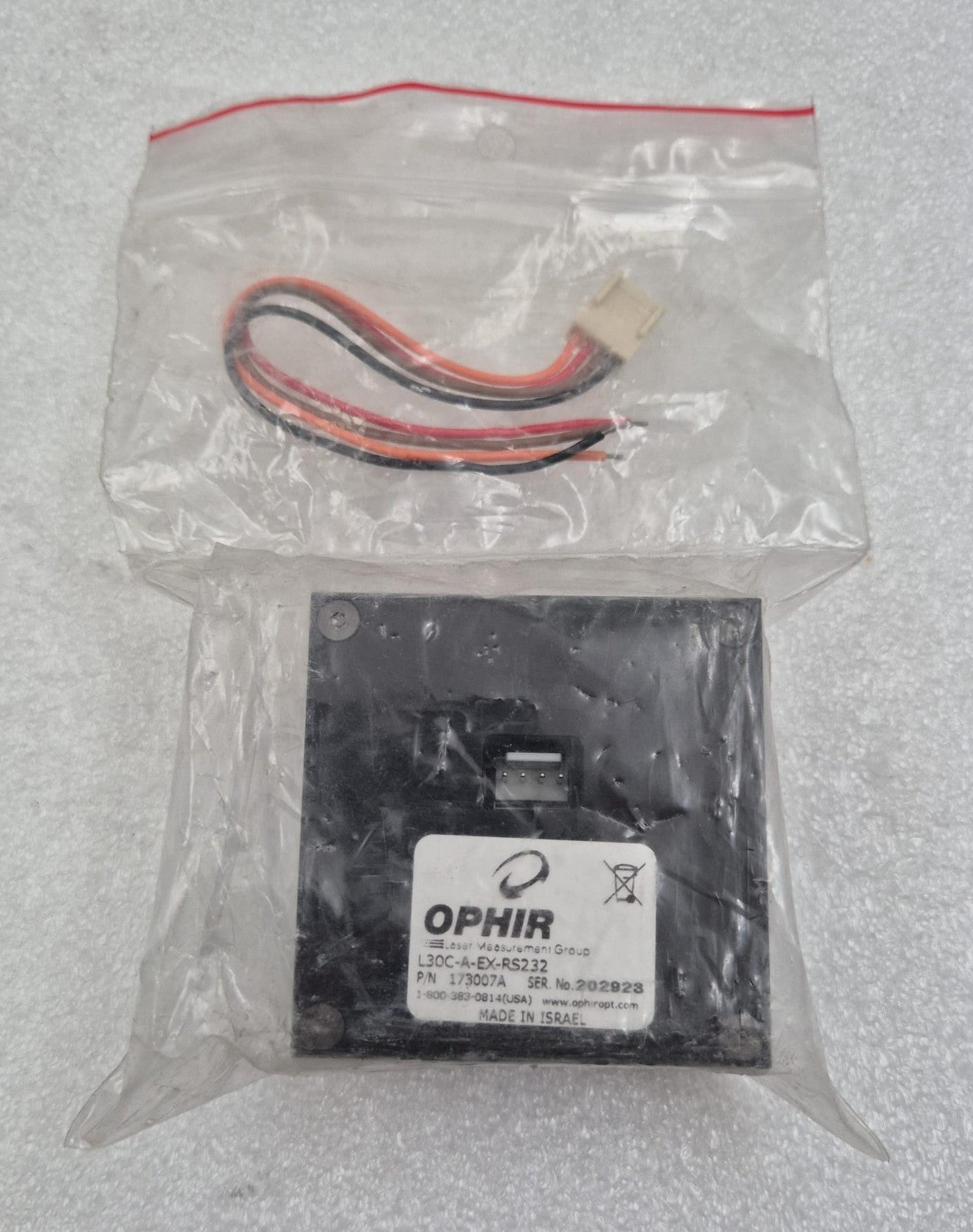 OPHIR L30C-A-EX-RS232 173007A Laser Power Sensor **AS-IS**