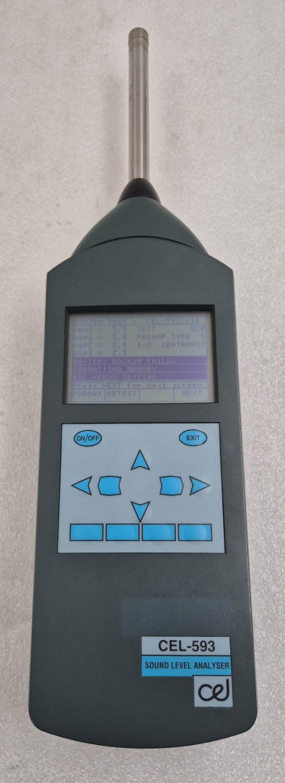 CEL Instruments CEL-593 Sound Level Analyzer W/ CEL-527 PREAMPLIFIER Microphone