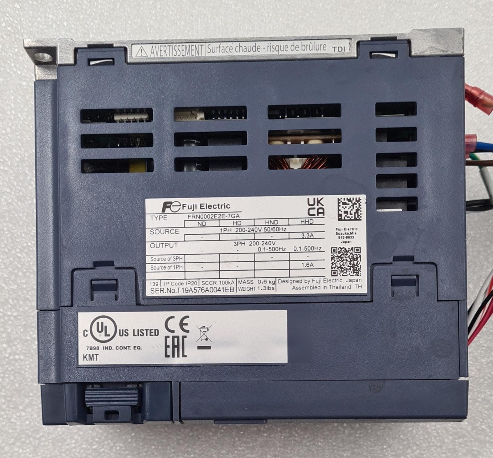 Fuji Electric FE FRENIC-Ace FRN0002E2E-7GA Power Drive For HP Indigo CA554-00740