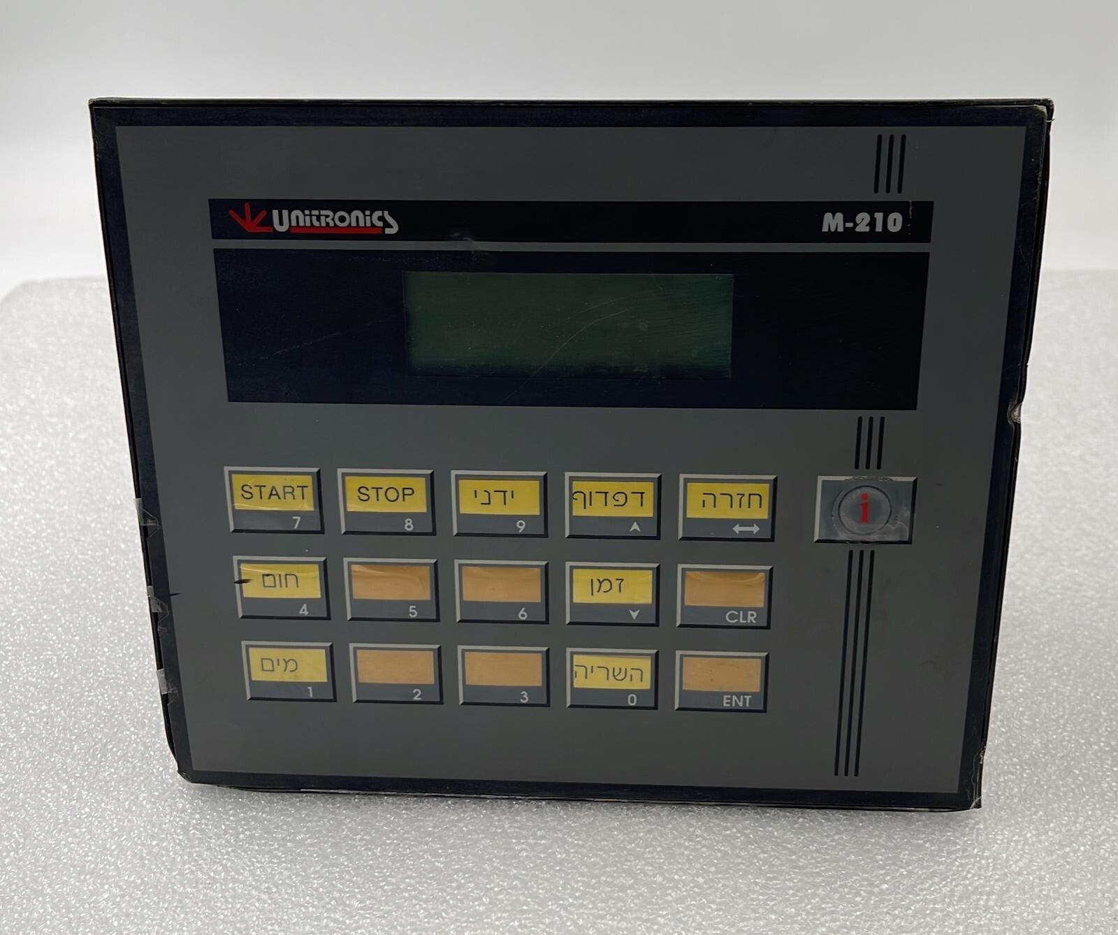 Unitronics M-210 Integrated PLC & Operating Pael M210-12-B1H **AS IS