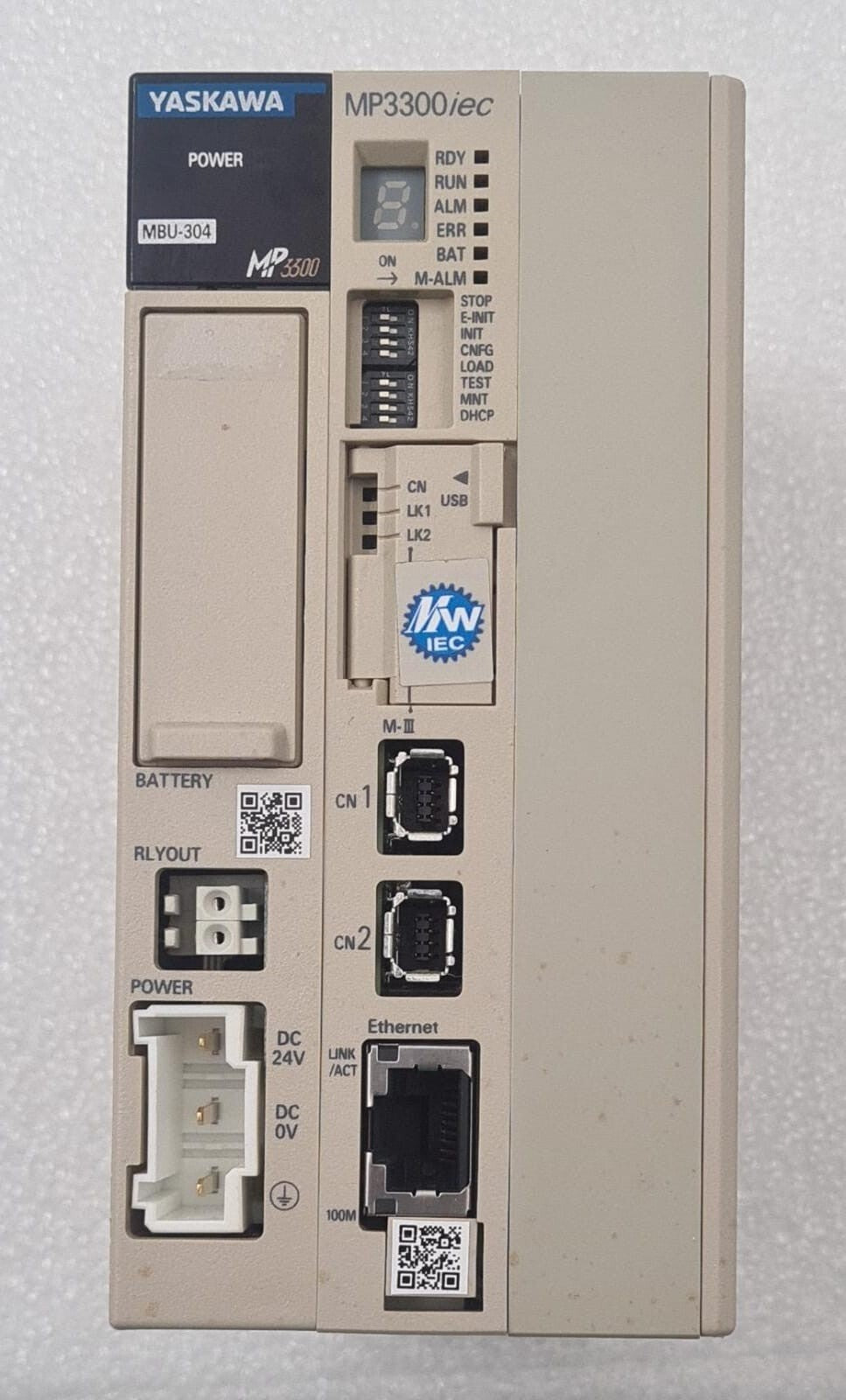 YASKAWA MP3300 MBU-304 MP3300iec JEPMC-BU3304-E VER. A05 PLC Controller