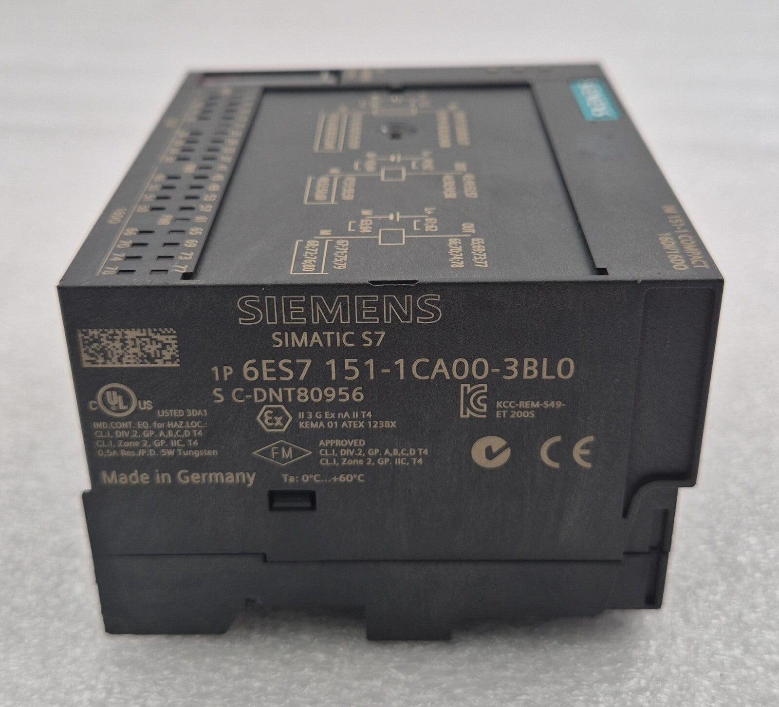 SIEMENS SIMATIC S7 6ES7 151-1CA00-3BL0 PROFIBUS MODULE ET 200S IM151-8 16DI/16DO