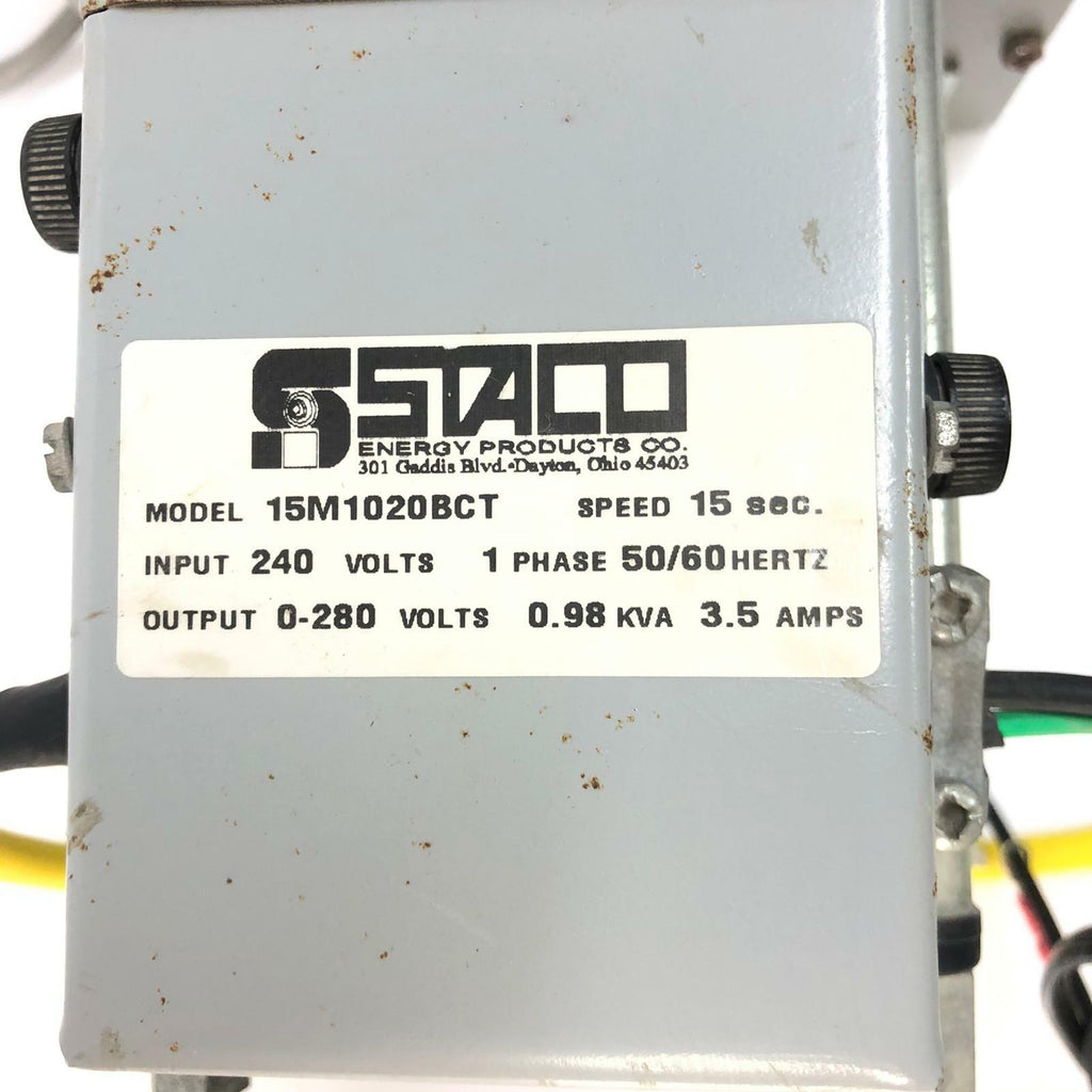 Staco Energy Variable Transformers 1020CBT 120/240VAC Single Phase 0.98KvA 15Sec