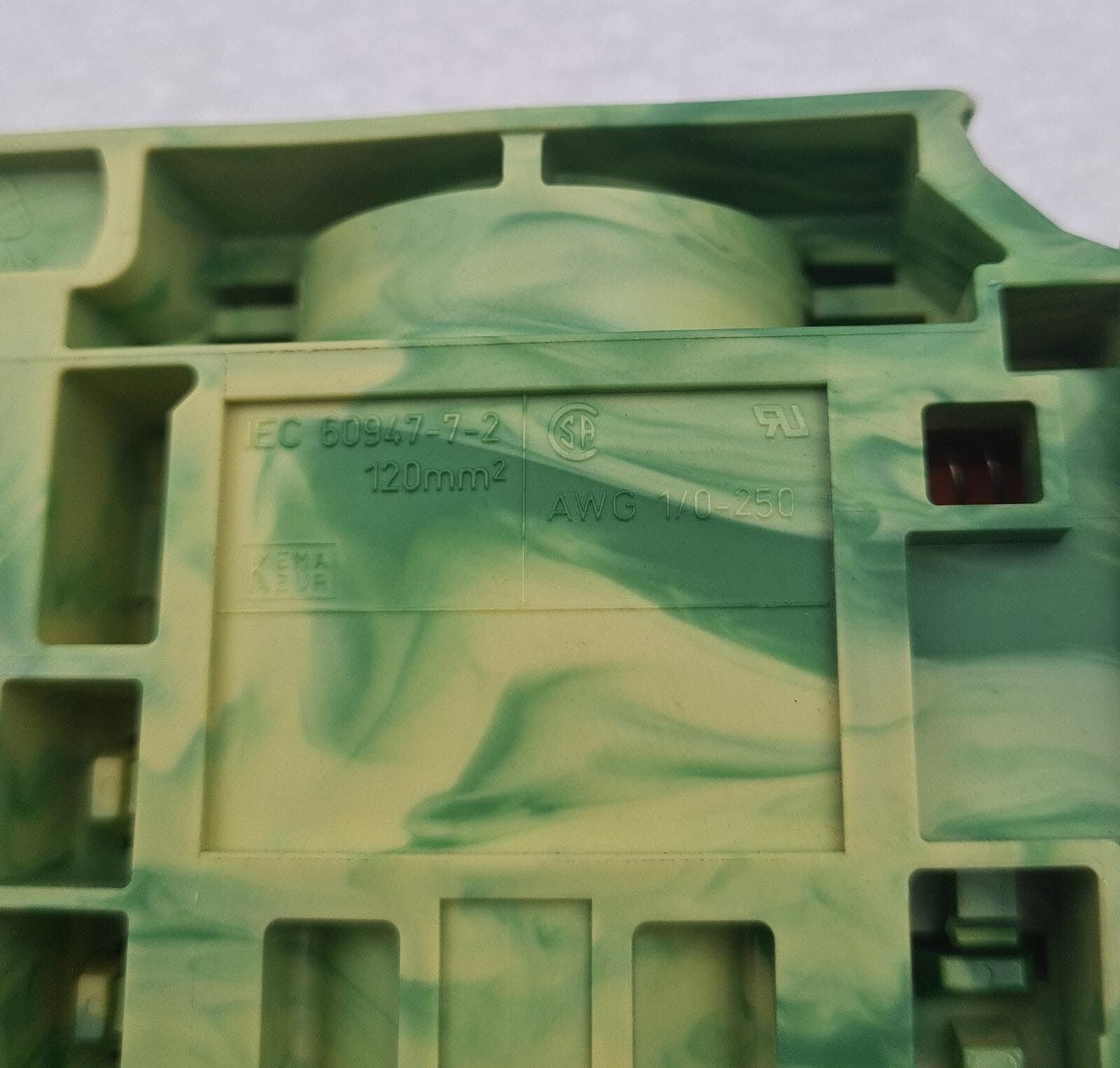 WAGO 285 20-120mm 0285-1187 IEC 60947-7-2 DIN Rail Mount Terminal Block
