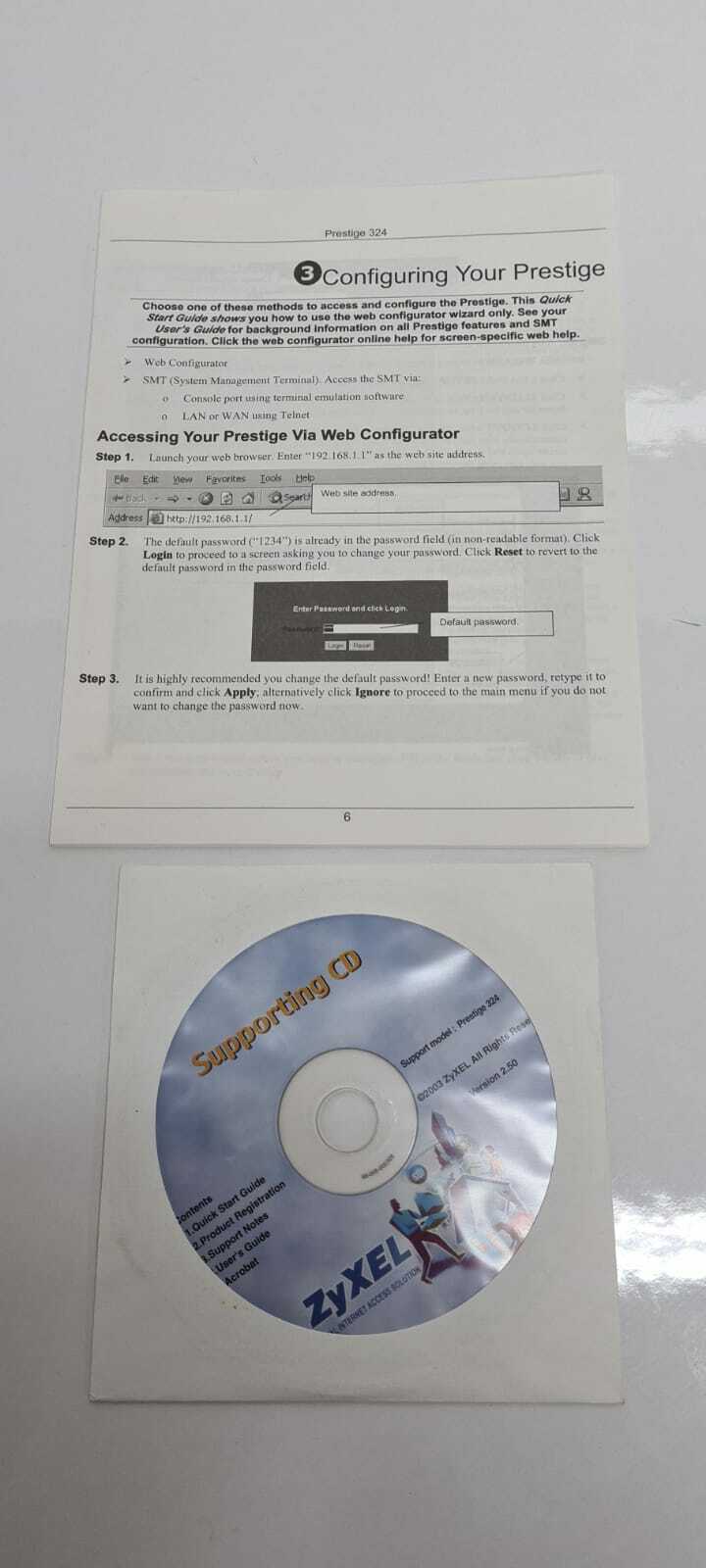 ZyXEL Prestige 324 4 Port 10 100 Wired Router Sn S3z2138749