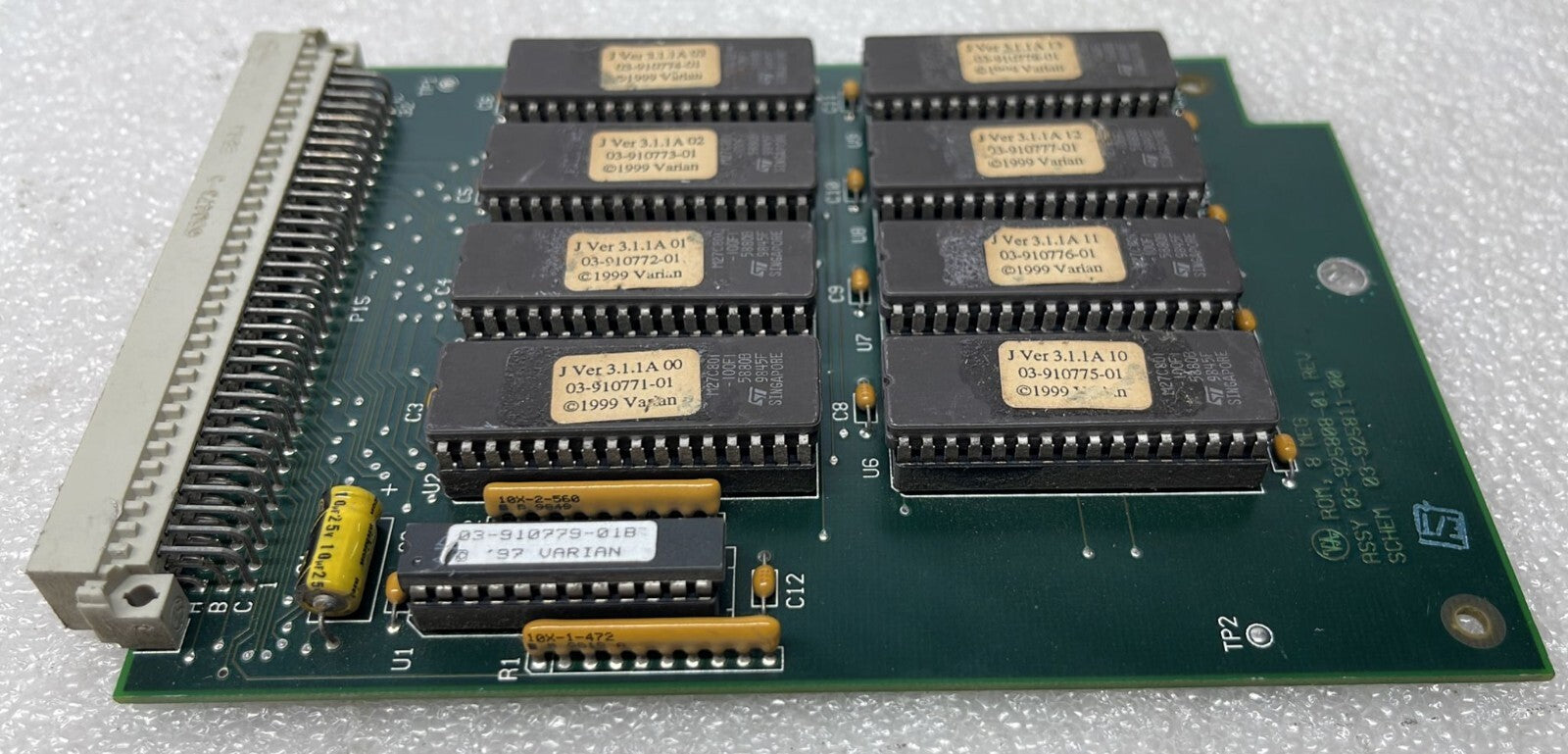 [LOT OF 2] VARIAN ASSY 03-925808-01 SCHEM 03-925811-00 ROM, 8 MEG