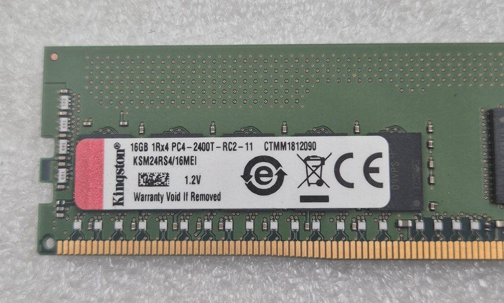 [LOT 4 PCS] KINGSTON KSM24RS4/16MEI 16GB 1Rx4 DDR4 PC4-2400T SERVER MEMORY RAM