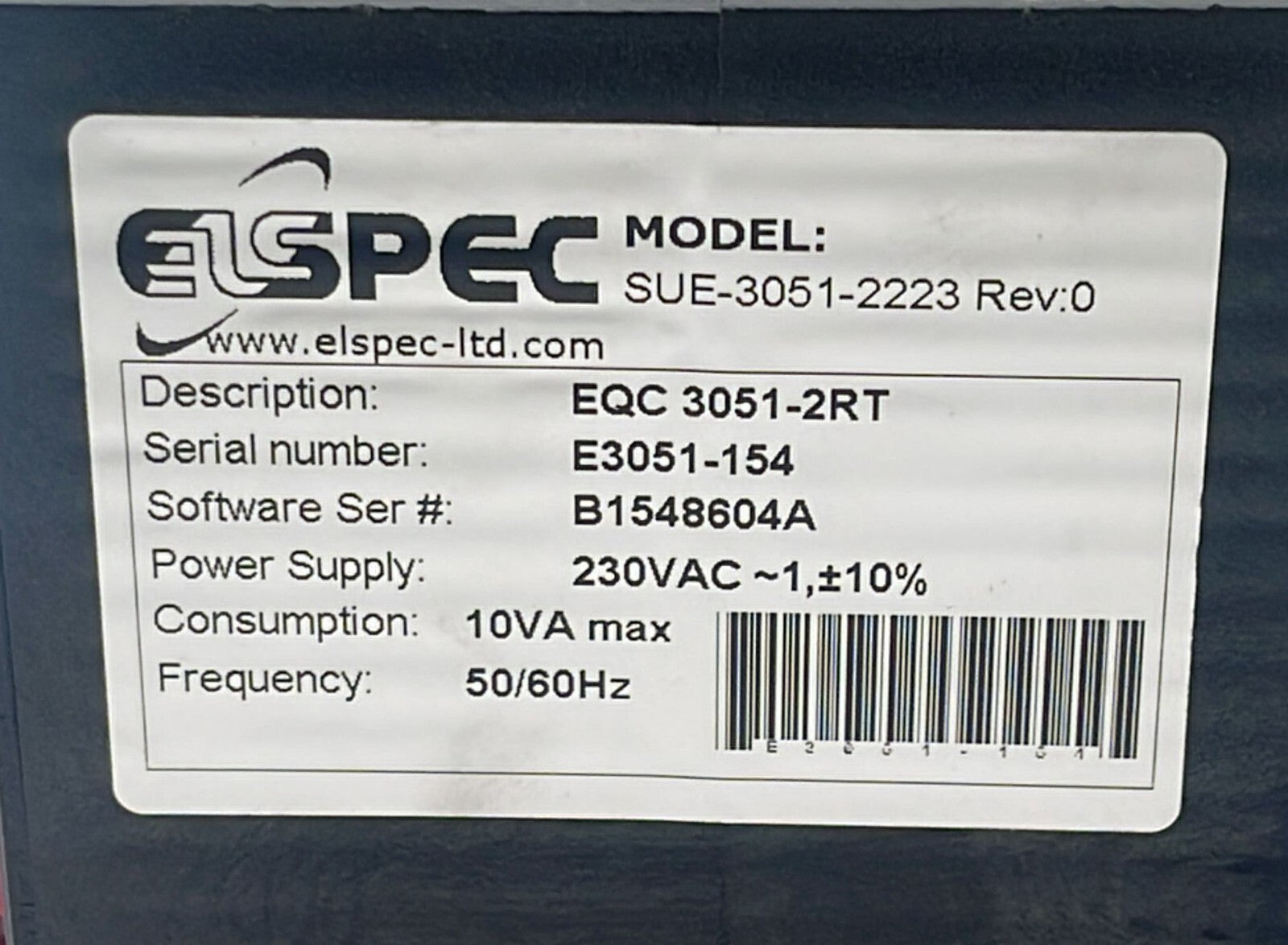Elspec EQC3051-2RT Power Supply Equalizer  230v 50/60 Hz **AS IS