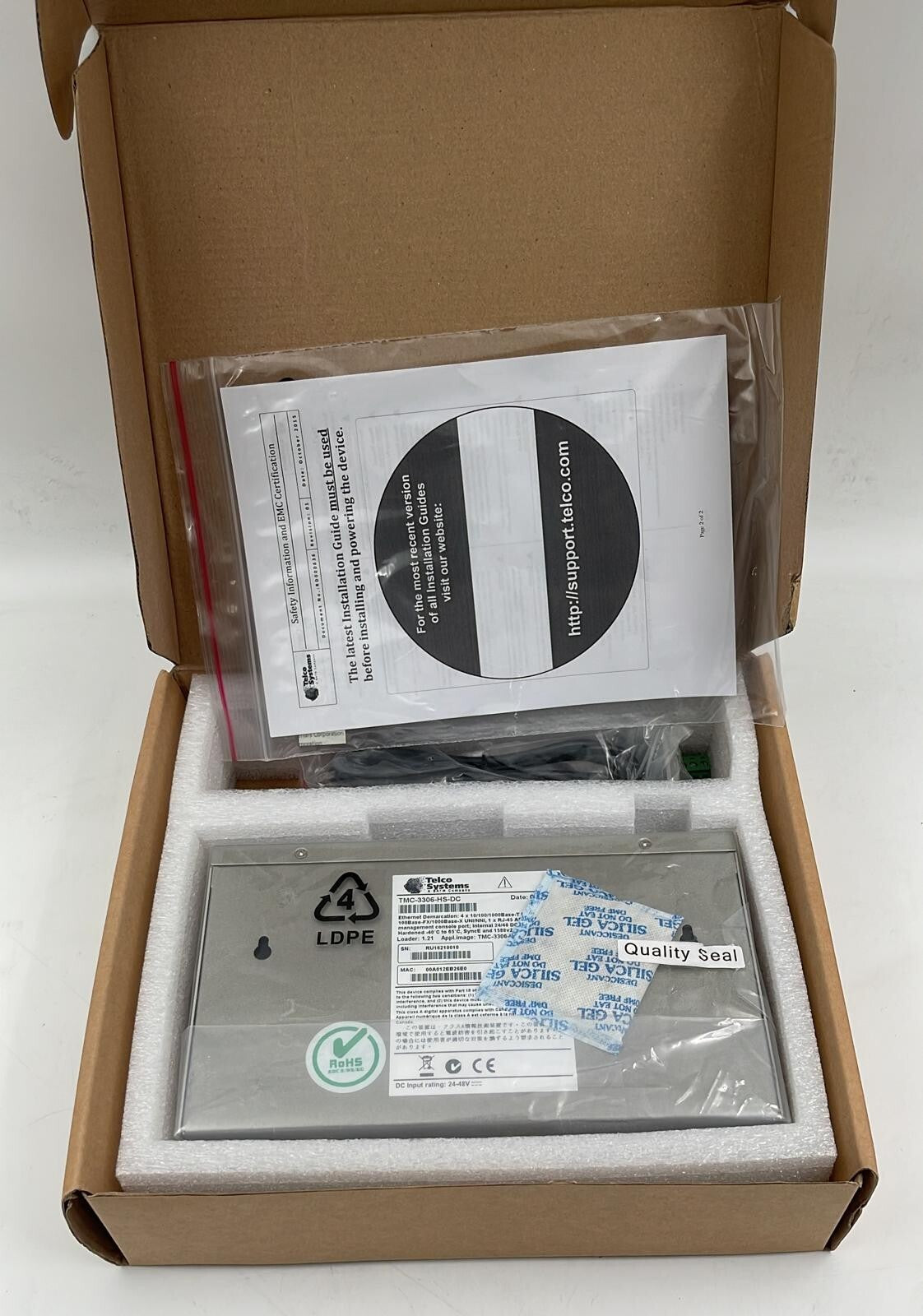 Telco TMC-3306 Ethernet Demarction 8 Port