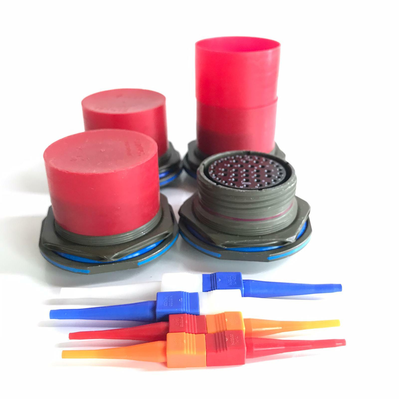 [LOT OF 4]  Amphenol D38999/24WJ43SN 0218944 CIRCULAR MIL-SPEC CONNECTOR