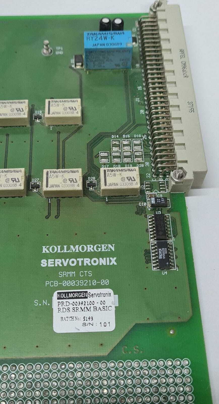 Kollmorgen Servotronix SRMM CTS RDS BASIC PRD- 00392100-00 PCB-00039210-00