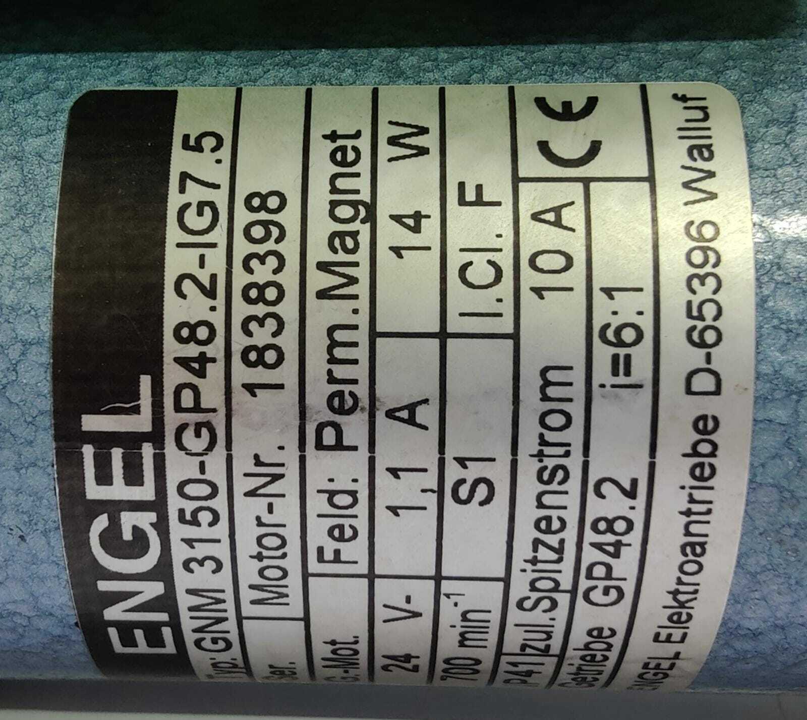 Engel GNM 3150-GP48.2-IG7.5 24V 1.1A Permenant Magnet Geared motor