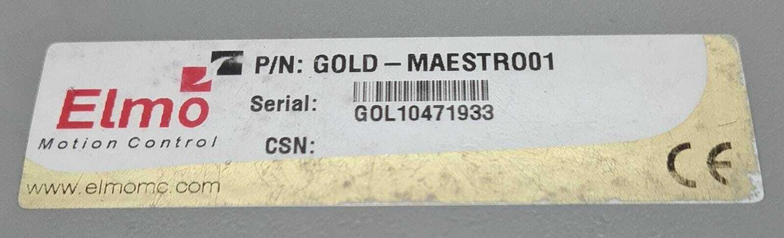 Elmo Motion Control GOLD- MAESTRO01 Multi Axis Network Technology