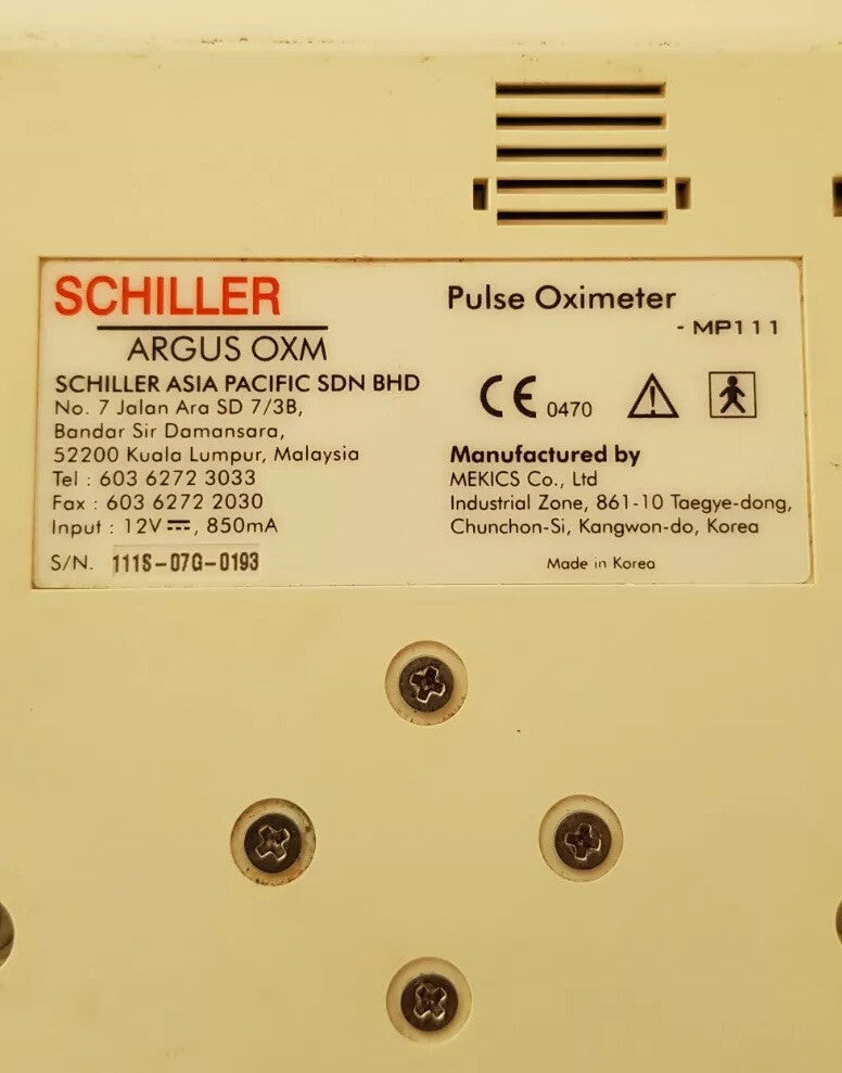 Schiller Argus OXM Pulse Oximeter
