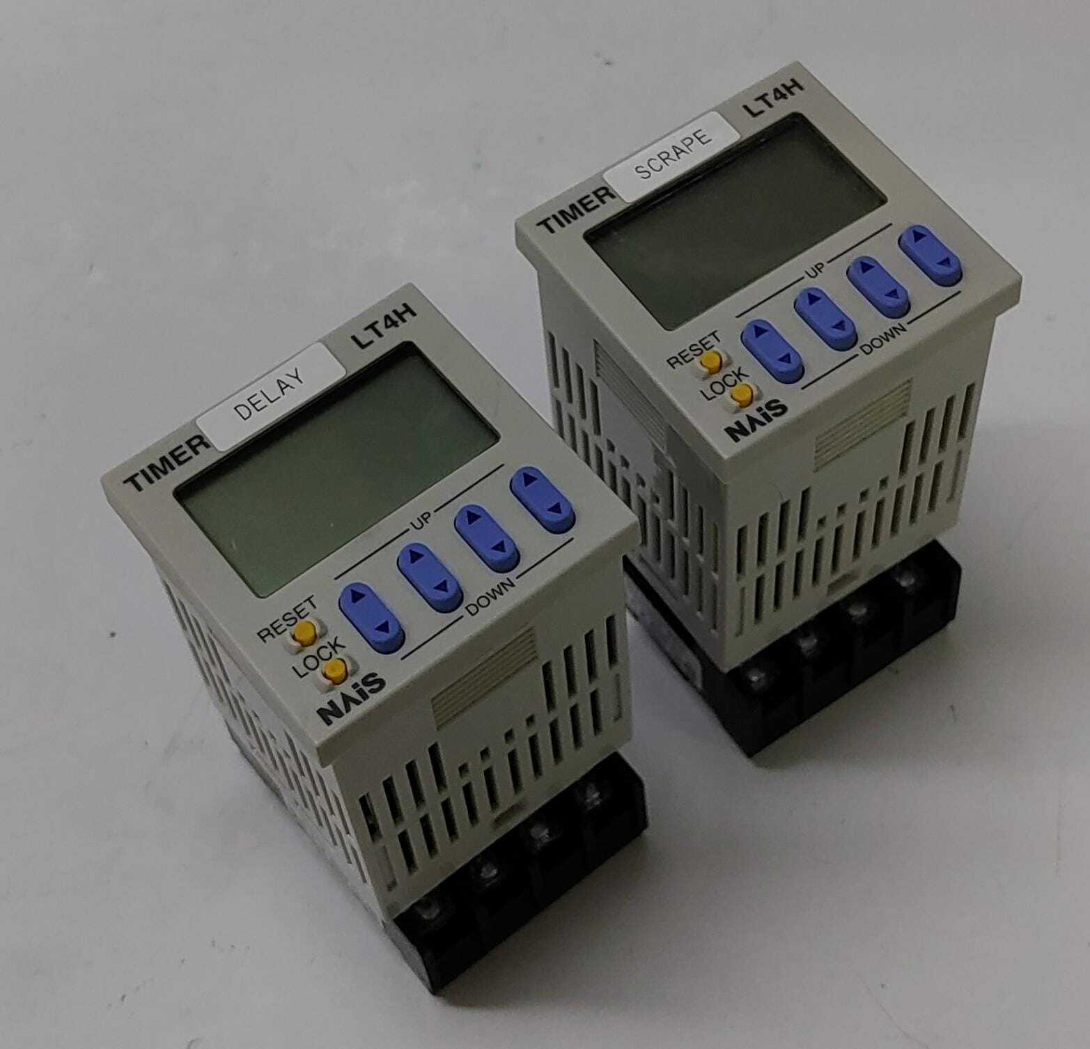 [LOT OF 2] NAIS LT4H-L DIGITAL TIMER ATL1130 LT4HL8-AC24V