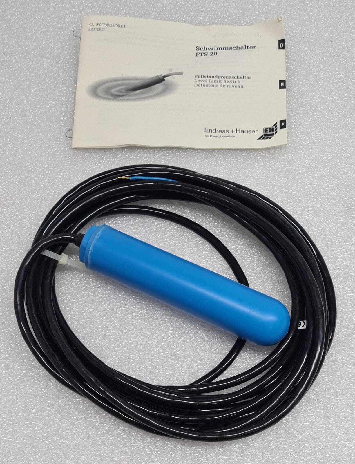 **NEW** Endress+Hauser Schwimmschalter FTS20 Float Switch AC/DC PUR 52010123