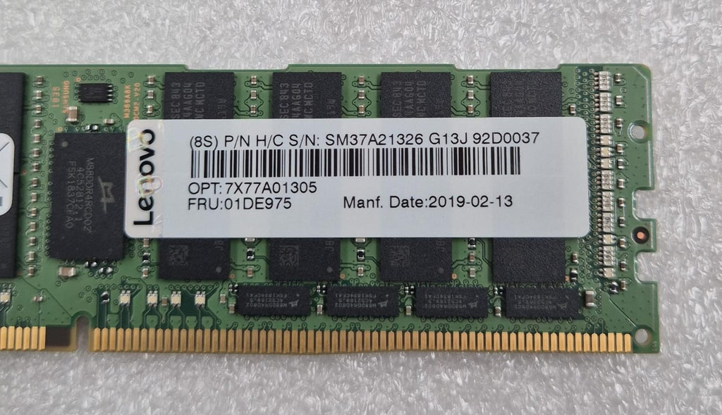 SAMSUNG 64GB 4DRx4 PC4-2666V M386A8K40CM2-CTD6Y Server Memory RAM LENOVO 01DE975
