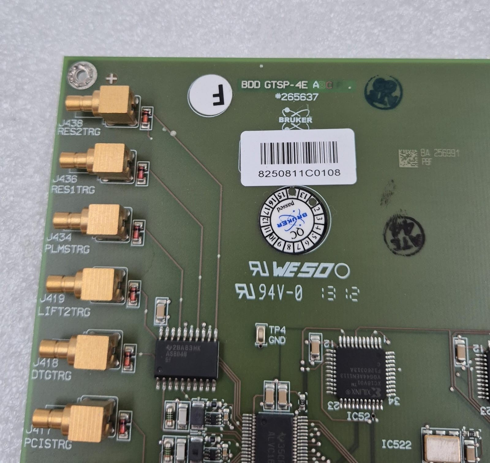 Bruker Microflex BDD GTSP-4E 265637 PCB BOARD COMMUNICATION CARD