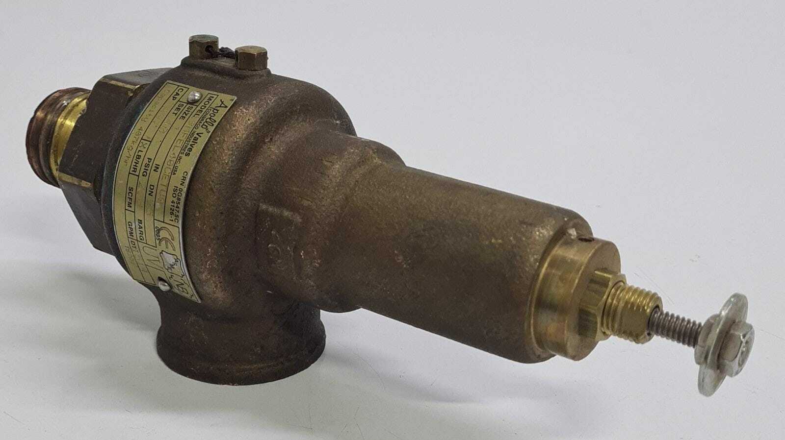 Apollo Steam Safety Valve 19MFEL40CETUQ 40 psi 2.8 BARG 407kg/hr SIZE 1