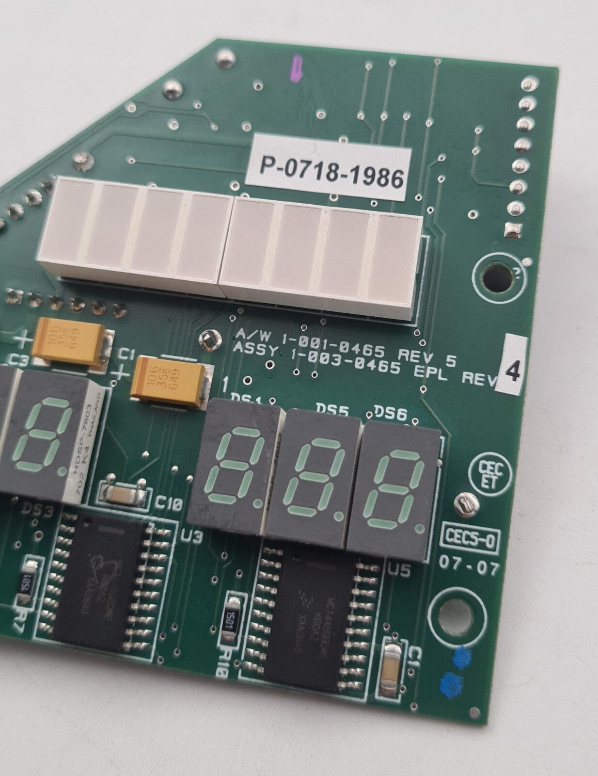 Hologic 1-003-0465 AEC Display Right Board for Selenia Lorad Compression