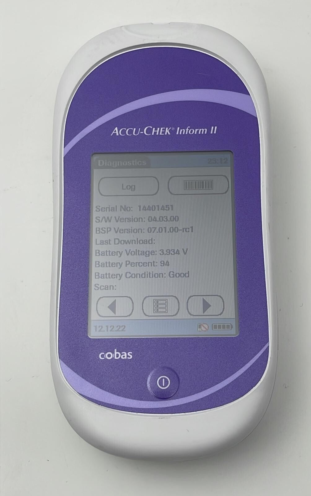 Roche Accu-Chek Inform II Cobas Glucose Meter 05060303 Monitor