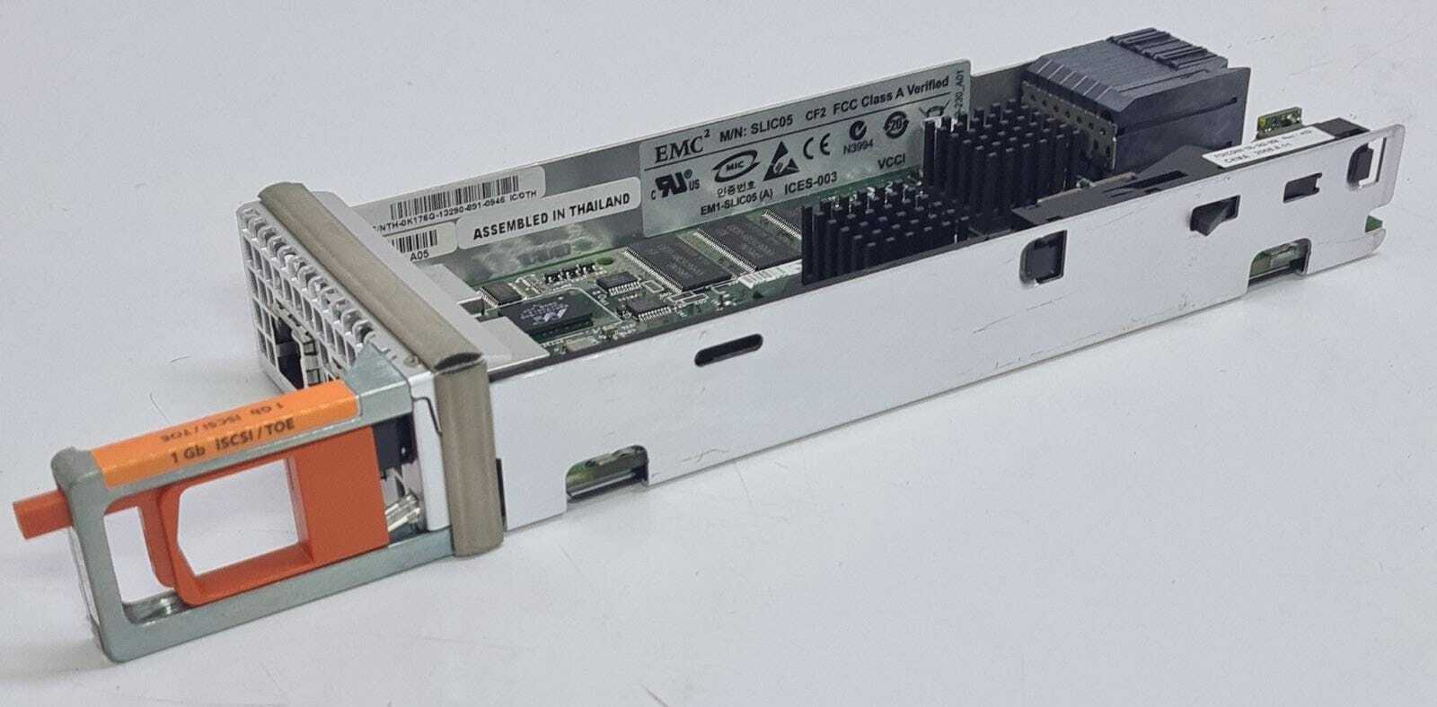 [LOT OF 6] Dell EMC2 SLIC05 1Gb iSCSI / TOE 2-Port I/O Module 103-053-100A K176G