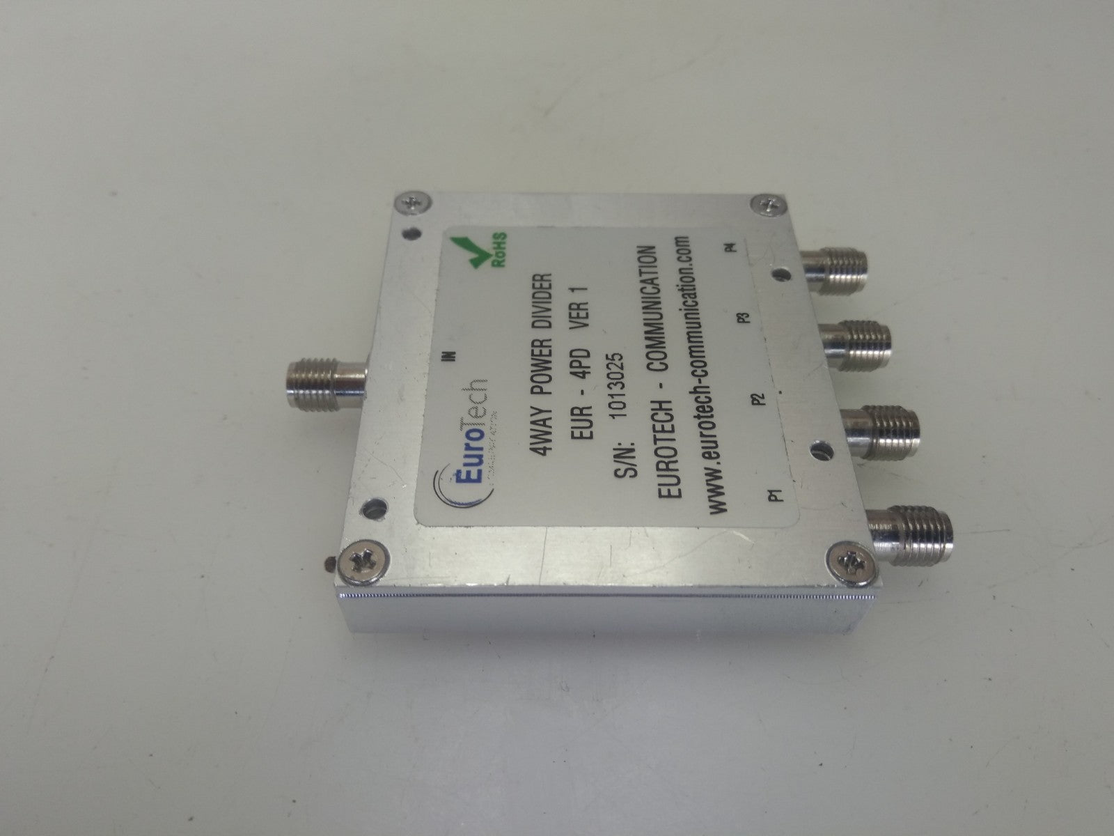 Eurotech Communication 4way Power Divider Eur 4pd Ver 1