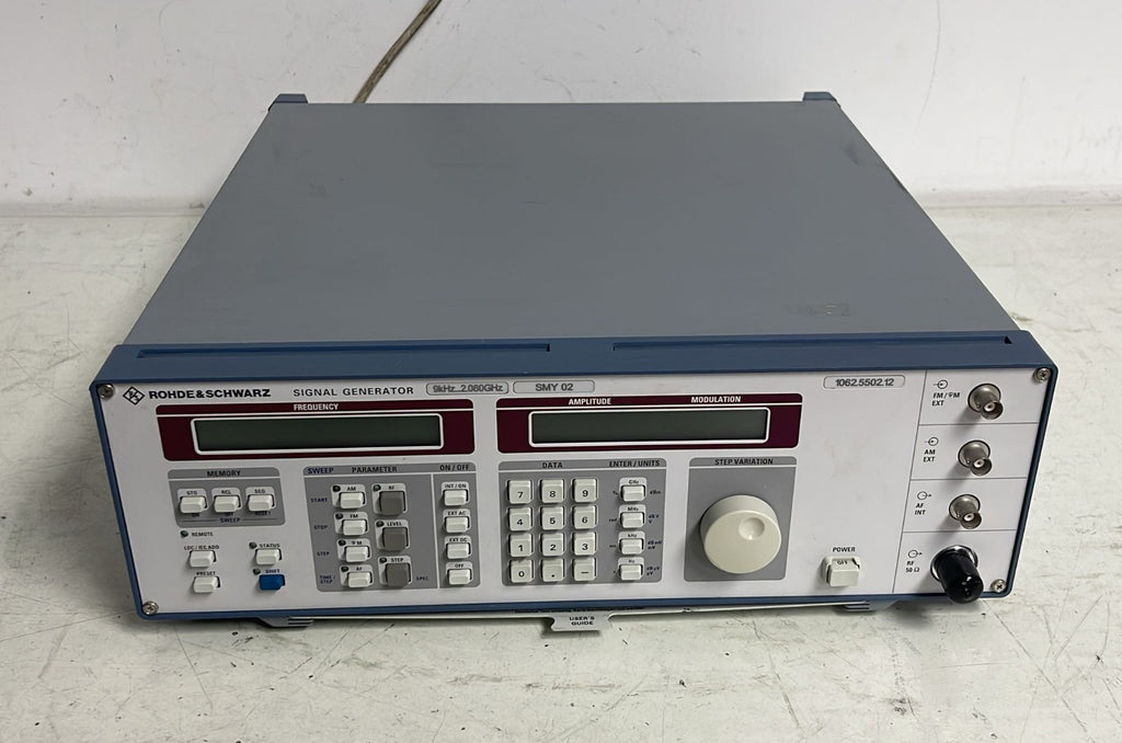 Rohde & Schwarz SMY 02 Signal Generator 9kHz...2.080GHz 1062.5502.12
