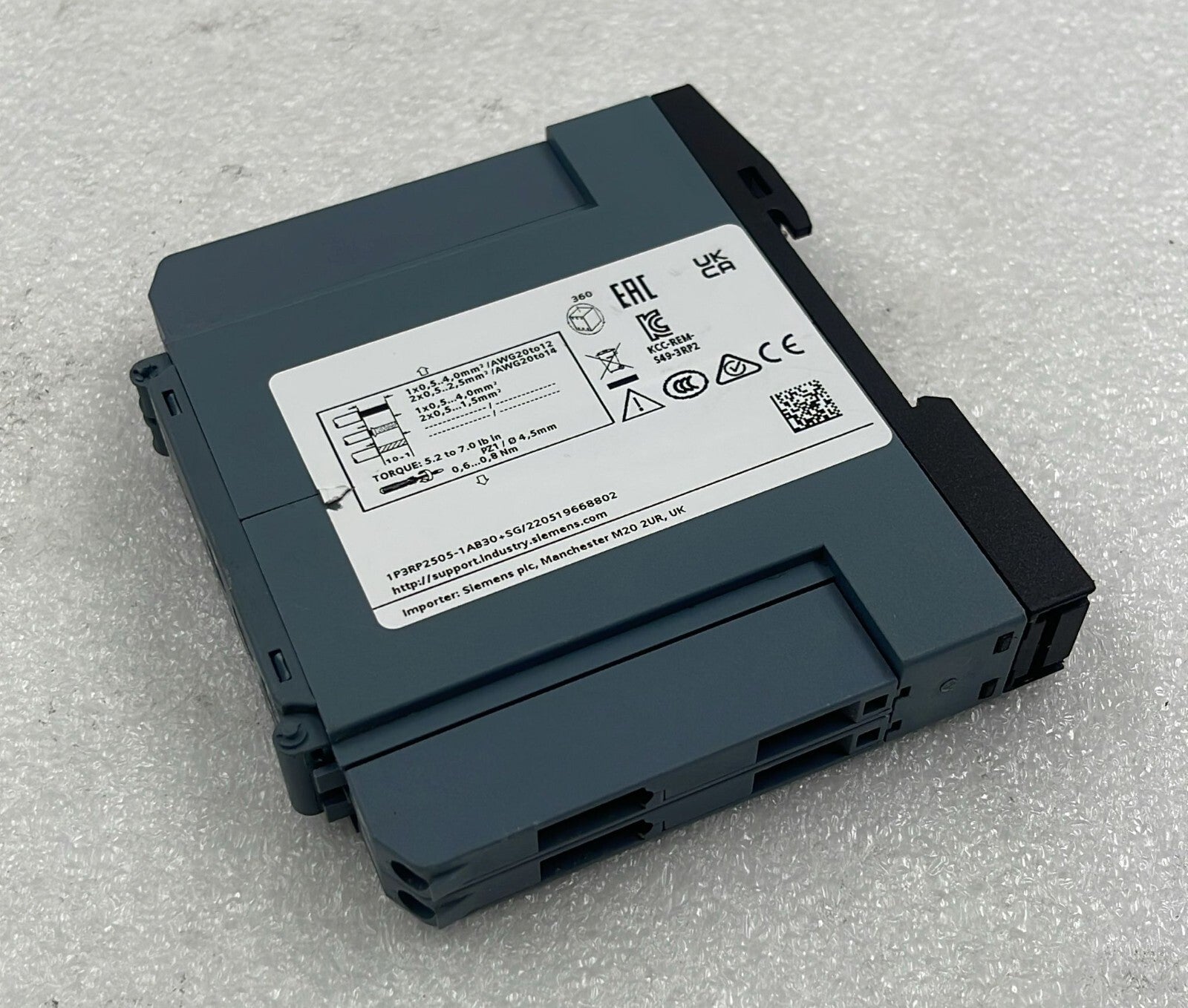 SIEMENS TIME RELAY 3RP2505-1AB30 V1.05