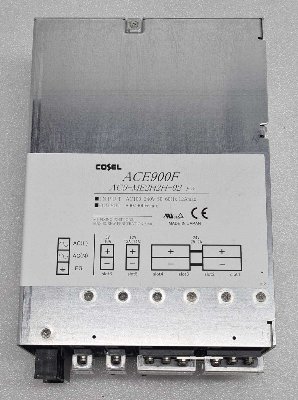 COSEL ACE900F AC9-ME2H2H-02 FW 5270299R 900W Power Supply Ace Series