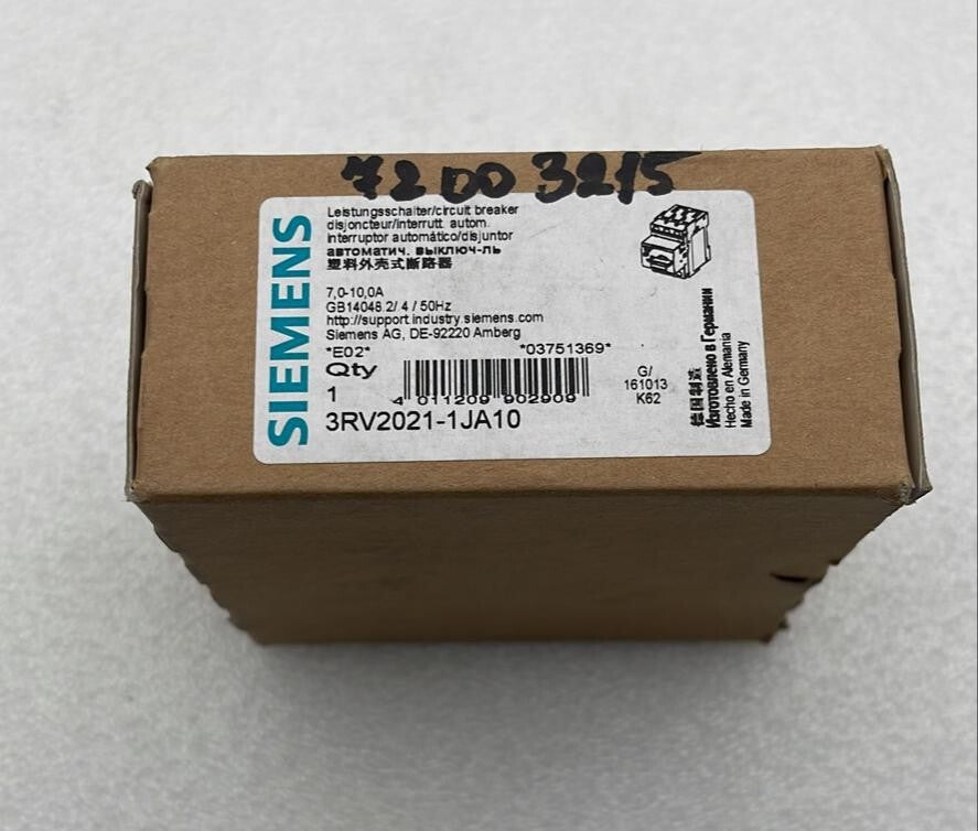 [LOT OF 3] NEW**  Siemens 3RV2021-1JA10 Circuit breaker 7-10A