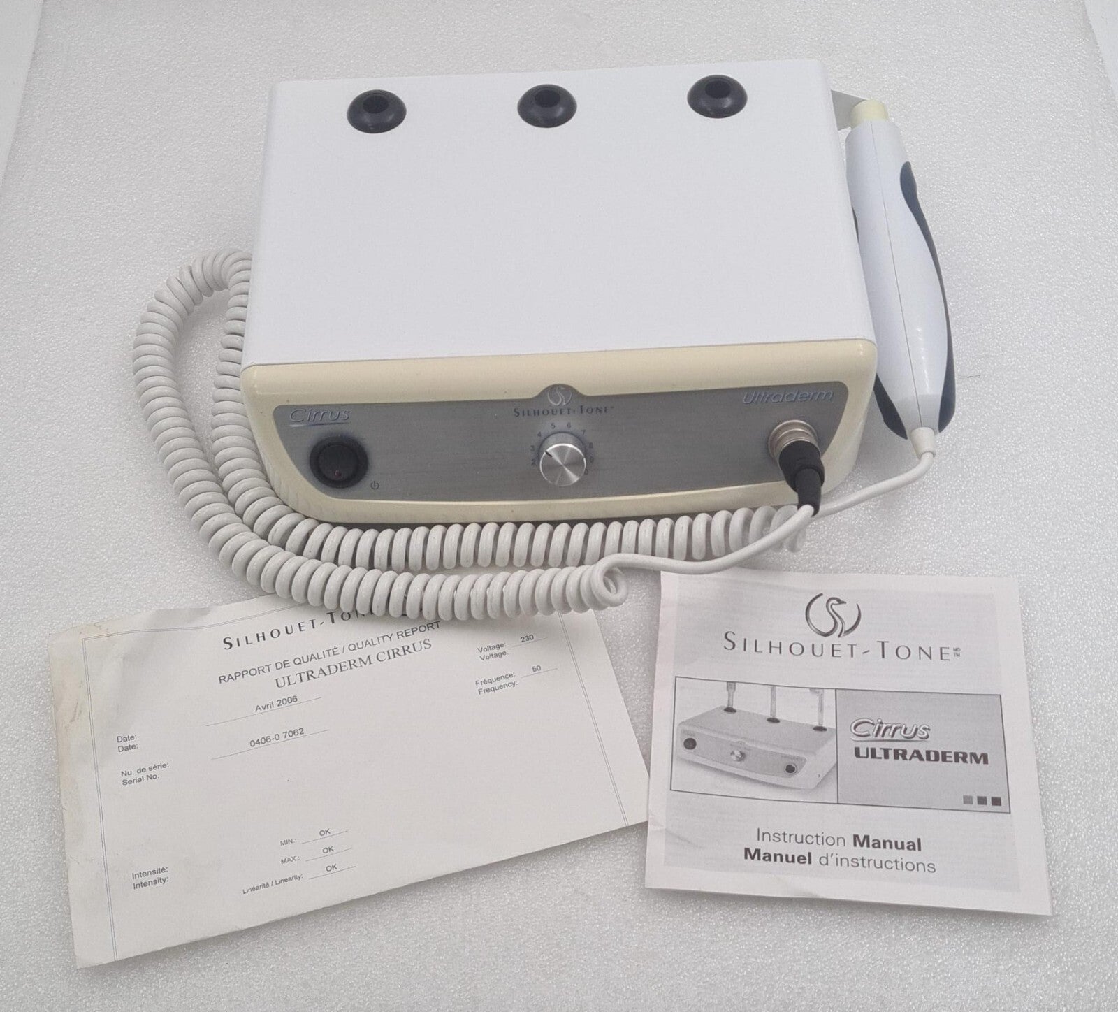Silhouet-Tone Cirrus Ultraderm high frequency facial machine 230V with applicator