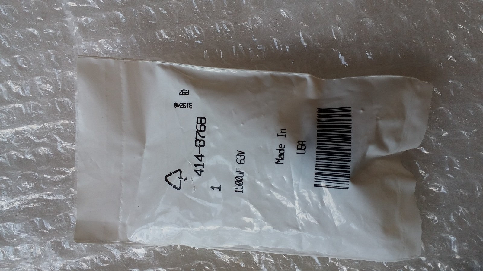 [LOT 12] Panasonic 414-8768 Aluminium Electrolytic Capacitor 1500μF 63V 85° C