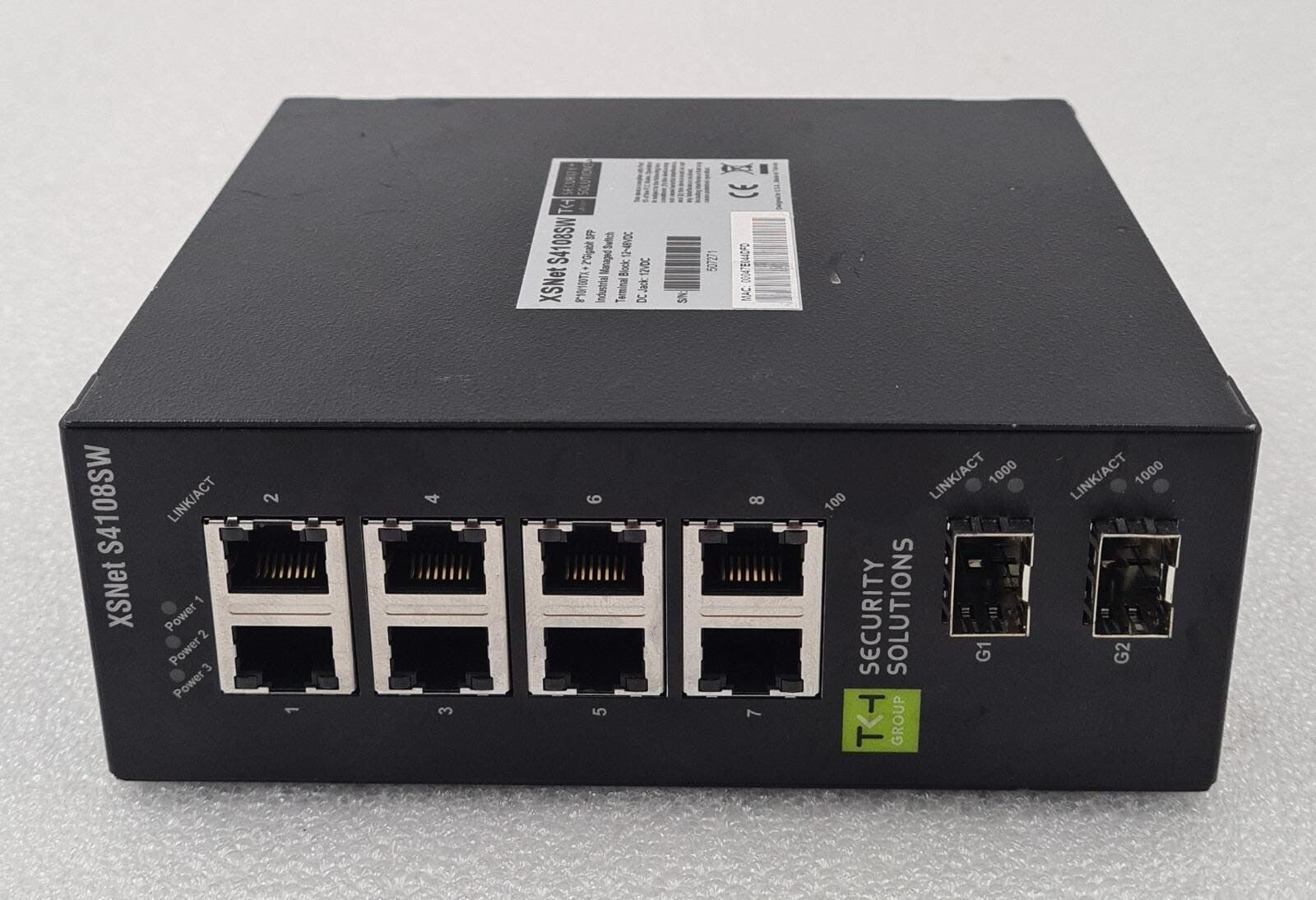 SIQURA XSNet S4108 SW 8*10/100TX + 2-Port Gigabit SFP Industrial Ethernet switch