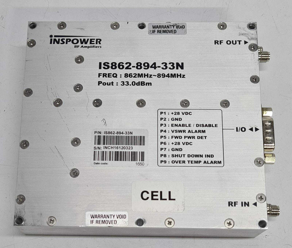 INSPOWER RF Amplifiers IS862-894-33N CELL