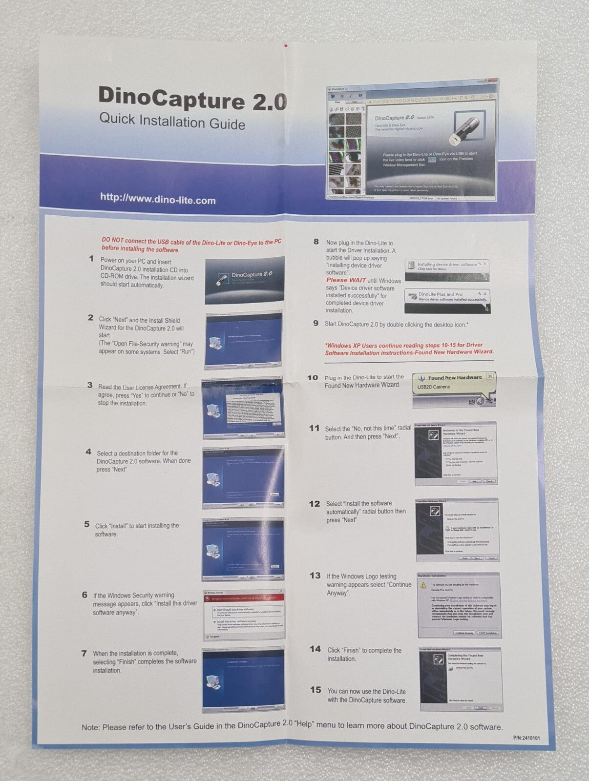 Dino-Lite Premier Digital Microscope AM-4013ZT4 USB Digital Interface *NEW KIT*