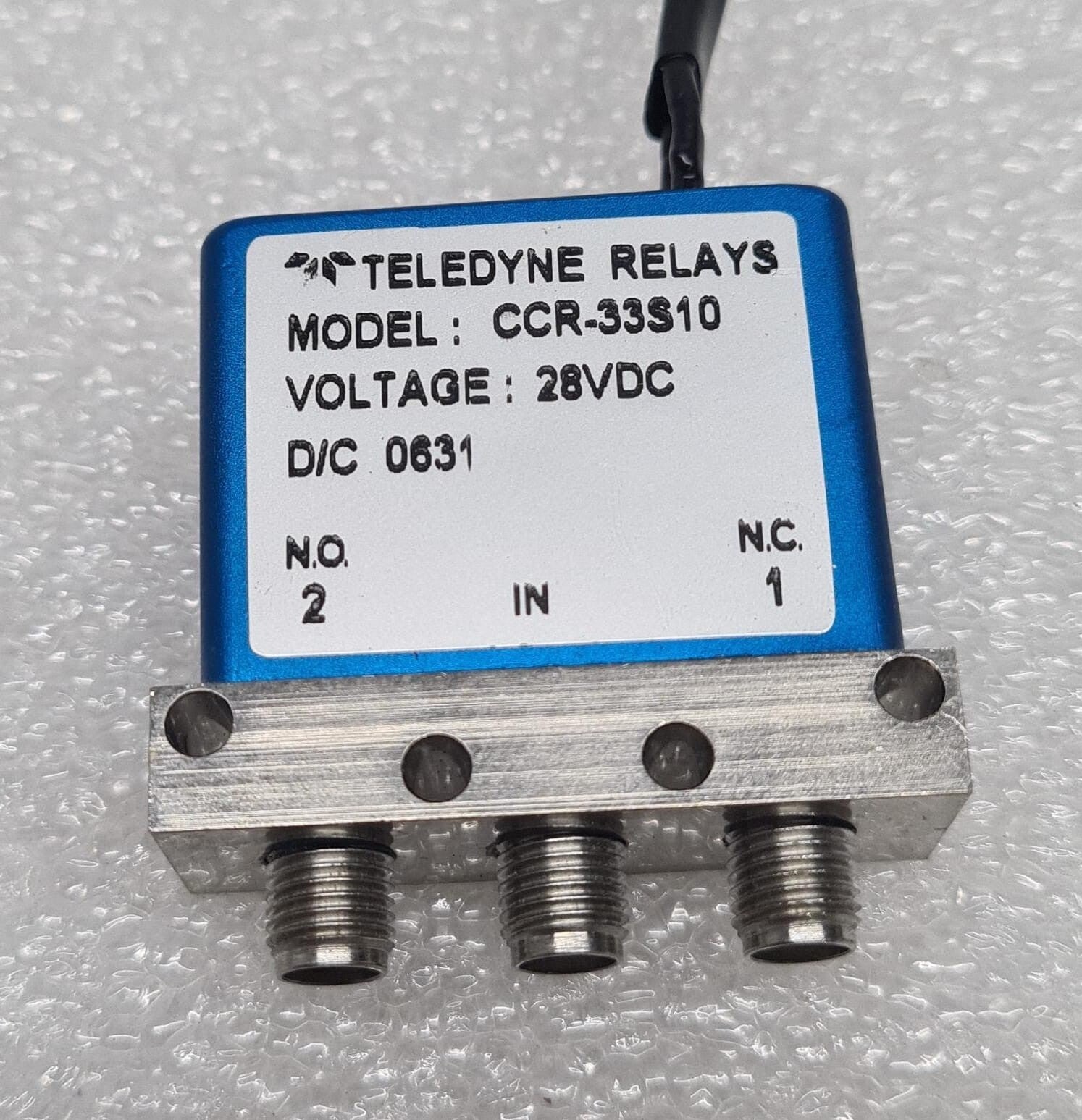 TELEDYNE Relays COAX Switches CCR-33S10 28 VDC RF Microwave switch