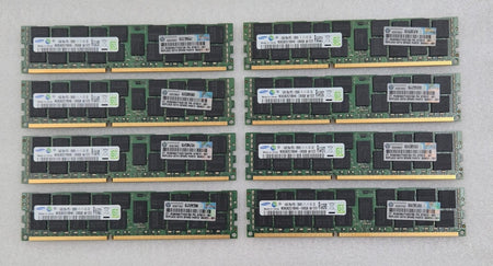 Lot of 8 Samsung 16GB PC3-12800R ECC Registered server RAM modules
