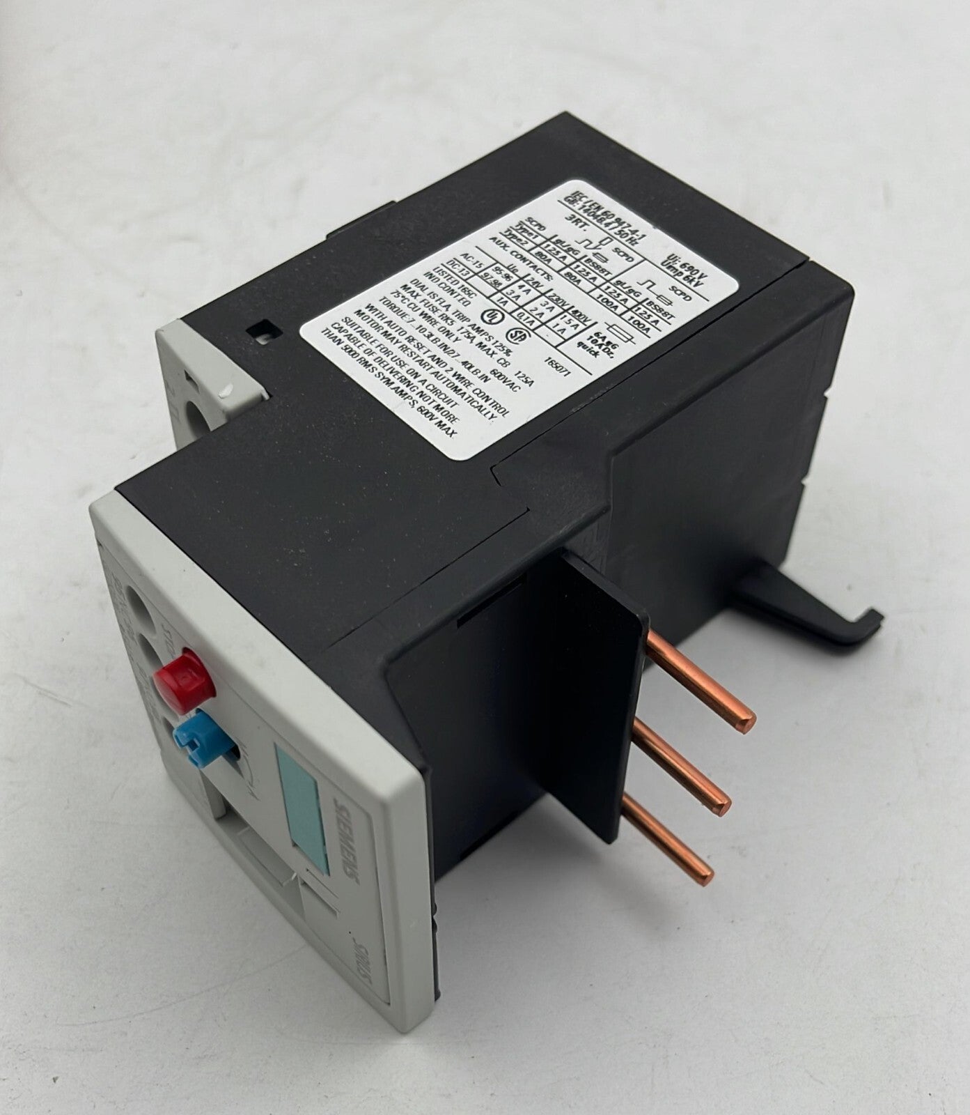 [LOT OF 2] NEW** Siemens 3RU1136-4GB0 Overload relay 46-45A