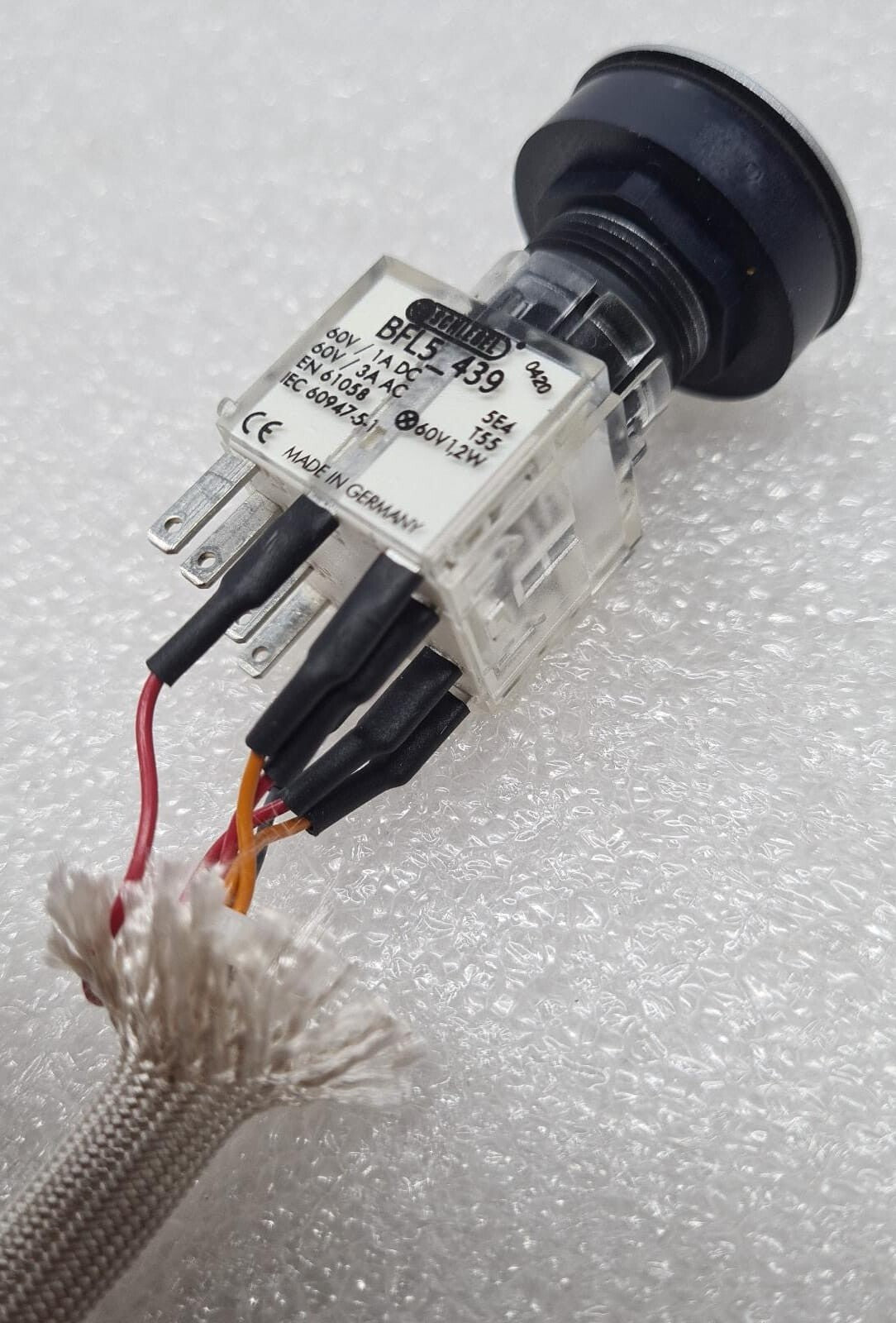 SCHLEGEL BFL5_439 EN 61058 IEC 60947-5-1 T55 5E4 60V Push Button Switch Contact