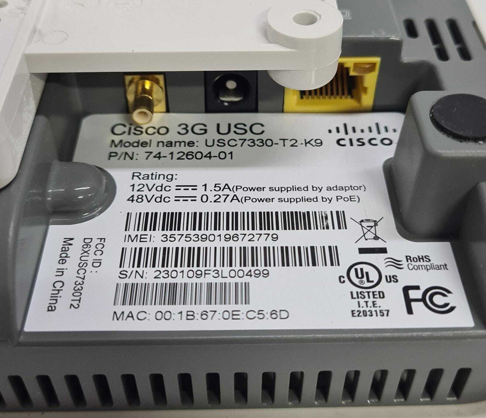 Cisco 3G USC 7330 USC7330-T2-K9 74-12604-01 Universal Small Cell