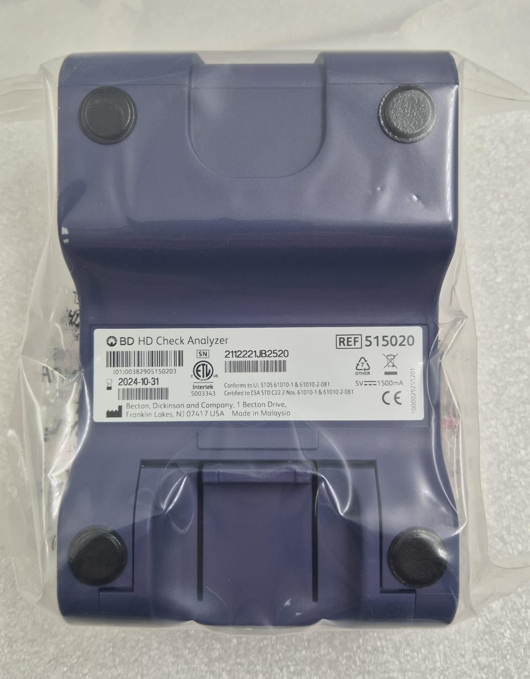 BD HD Check Analyzer 515020 Blood Detect harmful surface contamination
