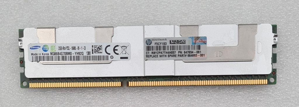 [LOT 8] SAMSUNG 32GB 4Rx4 PC3L-10600L M386B4G70BM0-YH92Q DDR3 SERVER MEMORY RAM