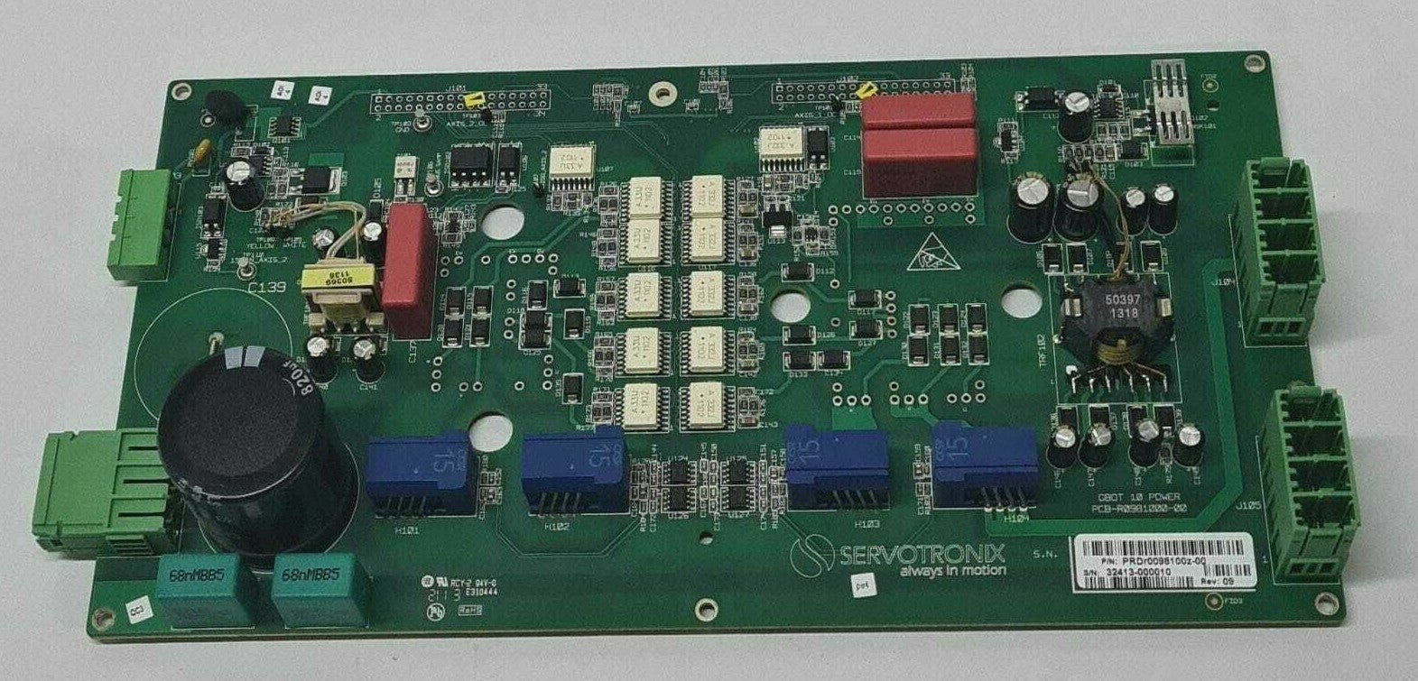 Servotronix GBOT 10 Power PCB-R0981000-00 PRDr0098100z-00 rev. 09